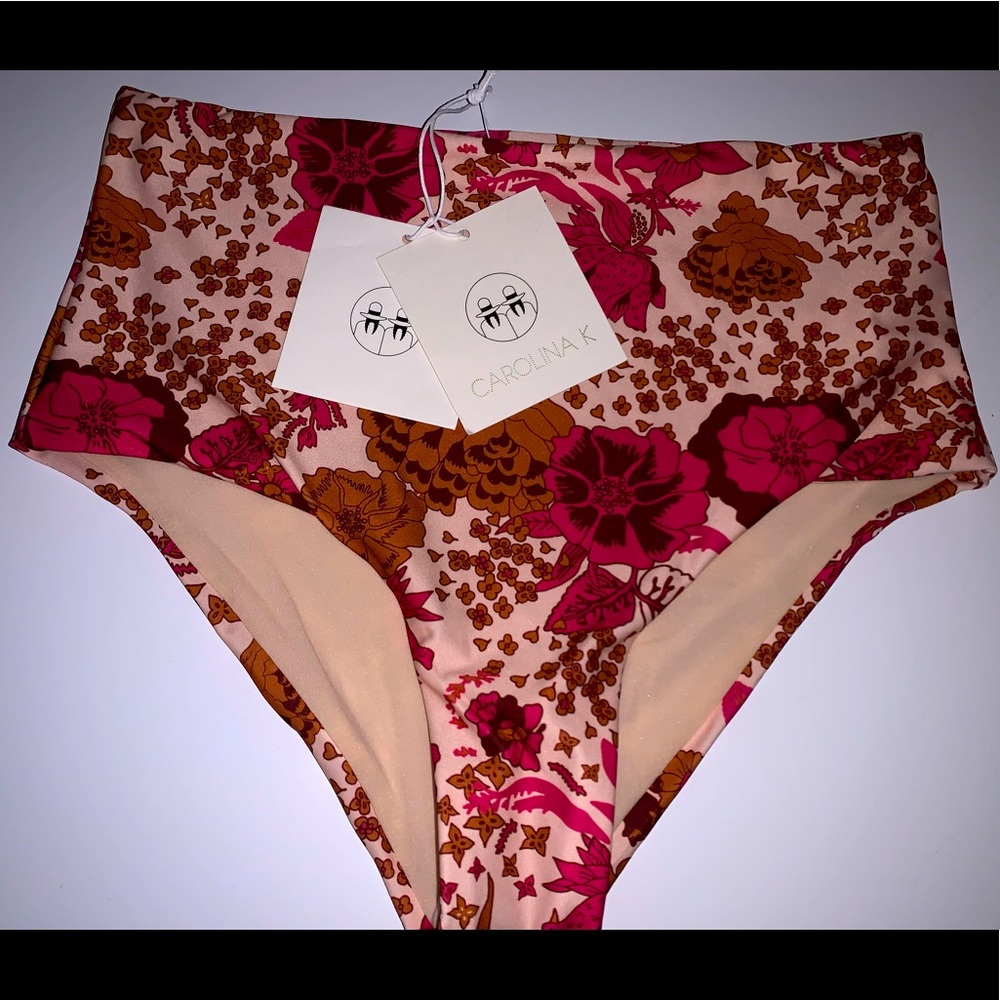 NWT Carolina K High Nina Bikini Bottoms Size Small